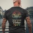 ヴィンテージ 1959年 誕生日 67歳 ヤシの木 レトロ メンズTシャツ バックプリント 高齢者への贈り物
