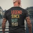 ヴィンテージ 86 誕生日デコレーション メンズ 86歳 1940 86歳の誕生日 メンズTシャツ バックプリント 高齢者への贈り物