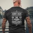 ヴィンテージ 96歳 誕生日プレゼント 男性用 96歳 メンズTシャツ バックプリント 高齢者への贈り物
