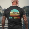 ヴィンテージ ビントロング シャツ サンセット メンズTシャツ バックプリント 高齢者への贈り物