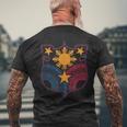 ヴィンテージ フィリピン ヘリテージ ピノイ トライバル シール メンズTシャツ バックプリント 高齢者への贈り物
