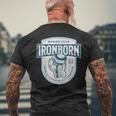 ヴィンテージ ボクシング 好き 鉄製 生まれ クイックハンド レトロ オールドスクール メンズTシャツ バックプリント 高齢者への贈り物