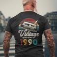 ヴィンテージ1990バースデー36年カセットペンシル メンズTシャツ バックプリント 高齢者への贈り物