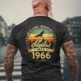 ヴィンテージカー 1966 年5月 60 歳の誕生日 1966 年のクラシックカー メンズTシャツ バックプリント 高齢者への贈り物