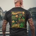 ヴィンテージ・ハロウィーン・クラシック・ホラー映画ポスター ホラーフェスト メンズTシャツ バックプリント 高齢者への贈り物