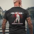 不気味なクリーチャーサイレンヘッド メンズTシャツ バックプリント 高齢者への贈り物