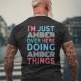 俺はこっちのアンバーなんだよこいつはアンバー・シングス・ネームをやってるだけ 長袖tシャツ メンズTシャツ バックプリント 高齢者への贈り物