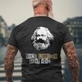 共産主義を再び素晴らしいものにする、カール・マルクス、コムニスムス、マルクス メンズTシャツ バックプリント 高齢者への贈り物