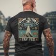 古代宇宙飛行士理論家はイエスと言うufo陰謀論 長袖tシャツ メンズTシャツ バックプリント 高齢者への贈り物