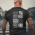 吉祥文様 アイコン版 メンズTシャツ バックプリント 高齢者への贈り物