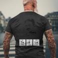 周期表 ニコラ・テスラア メンズTシャツ バックプリント 高齢者への贈り物