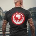 和道龍空手道 日本武道 メンズTシャツ バックプリント 高齢者への贈り物