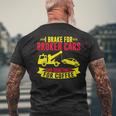 壊れた車や、時にはコーヒーレッカー車にもブレーキをかけます。 メンズTシャツ バックプリント 高齢者への贈り物