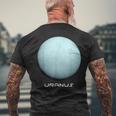 天王星tシャツ 天文学や宇宙愛好家へのギフトに最適 メンズTシャツ バックプリント 高齢者への贈り物