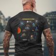 太陽系tシャツ 完璧な宇宙愛好家へのギフトtシャツ メンズTシャツ バックプリント 高齢者への贈り物