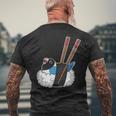寿司ロール オウム I Kawaii Food I Blue-Masked Lovebird 長袖tシャツ メンズTシャツ バックプリント 高齢者への贈り物