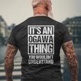 小川苗字名字 An Ogawa Thing You Wouldn't Understand Family Name メンズTシャツ バックプリント 高齢者への贈り物