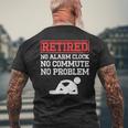 メンズ 引退 目覚まし時計 なし 通勤 問題なし 退 メンズTシャツ バックプリント 高齢者への贈り物