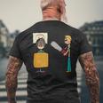 怖い床屋スウィーニートッド メンズTシャツ バックプリント 高齢者への贈り物