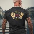 手錠ステイフリーtシャツ 伝統的な刑務所の刑務所休憩 メンズTシャツ バックプリント 高齢者への贈り物