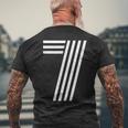 数字 7 ラッキーナンバーセブン メンズTシャツ バックプリント 高齢者への贈り物