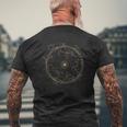星座 天文学 占星術 メンズTシャツ バックプリント 高齢者への贈り物