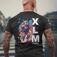 暗号通貨xlm恒星ルーメンハードコアホルダー。 メンズTシャツ バックプリント 高齢者への贈り物