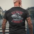 本物の男は立ち乗りする 夏のジェットスキースタイル メンズTシャツ バックプリント 高齢者への贈り物