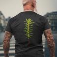 林業と森林再生 メンズTシャツ バックプリント 高齢者への贈り物