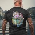栗鼠 りす シマリス メンズTシャツ バックプリント 高齢者への贈り物