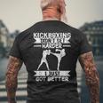 メンズ 格闘技戦闘機 キックボクシング Didn't Get Hardder キックボクシング メンズTシャツ バックプリント 高齢者への贈り物