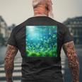 植物プランクトン 動物プランクトン バクテリオプランクトン メンズTシャツ バックプリント 高齢者への贈り物