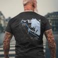 横浜みなとみらい日本鉄道 – お土産ルートマップ メンズTシャツ バックプリント 高齢者への贈り物