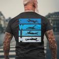 水泳 スイマー 水泳コーチ メンズTシャツ バックプリント 高齢者への贈り物