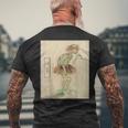 河童【日本の妖怪シリーズ】 メンズTシャツ バックプリント 高齢者への贈り物