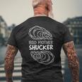 牡蠣iバッドマザーシャッカーi真珠貝の牡蠣 メンズTシャツ バックプリント 高齢者への贈り物