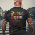 特別支援教員感謝学生支援チーム メンズTシャツ バックプリント 高齢者への贈り物