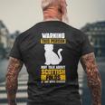 猫 スコティッシュフォールド メンズTシャツ バックプリント 高齢者への贈り物