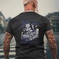 猫 ラジコン 車 漂流 猫 ドリフト ドリフト ドリフト用 メンズTシャツ バックプリント 高齢者への贈り物