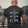 真空管tシャツ アナログラジオエレクトロニクスギフト メンズTシャツ バックプリント 高齢者への贈り物