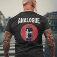 真空管アンプ チューブアンプ オーディオマニア アナログ ヴィンテージ メンズTシャツ バックプリント 高齢者への贈り物