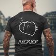眠っているメジェド、面白い皮肉 メンズTシャツ バックプリント 高齢者への贈り物