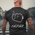 眠っているメジェド、面白い皮肉 長袖tシャツ メンズTシャツ バックプリント 高齢者への贈り物