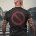 禁止標識 禁止 メンズTシャツ バックプリント 高齢者への贈り物