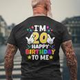 私は20歳です。お誕生日おめでとう、面白い20歳の誕生日 メンズTシャツ バックプリント 高齢者への贈り物