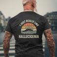 私は本当にハルキゲニアの面白いカンブリア爆発が好きです メンズTシャツ バックプリント 高齢者への贈り物