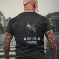 米軍用機 Ch-47D チヌークヘリコプター メンズTシャツ バックプリント 高齢者への贈り物