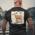 素敵な若いヤギの動物服。 メンズTシャツ バックプリント 高齢者への贈り物
