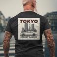 自動車愛好家のための東京ストリートレーシングカーデザイン メンズTシャツ バックプリント 高齢者への贈り物