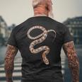 蛇蛇 メンズTシャツ バックプリント 高齢者への贈り物